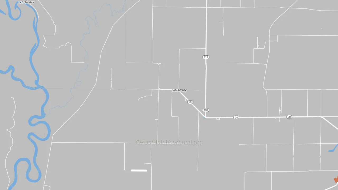 Bike Grade map of Lambrook, AR