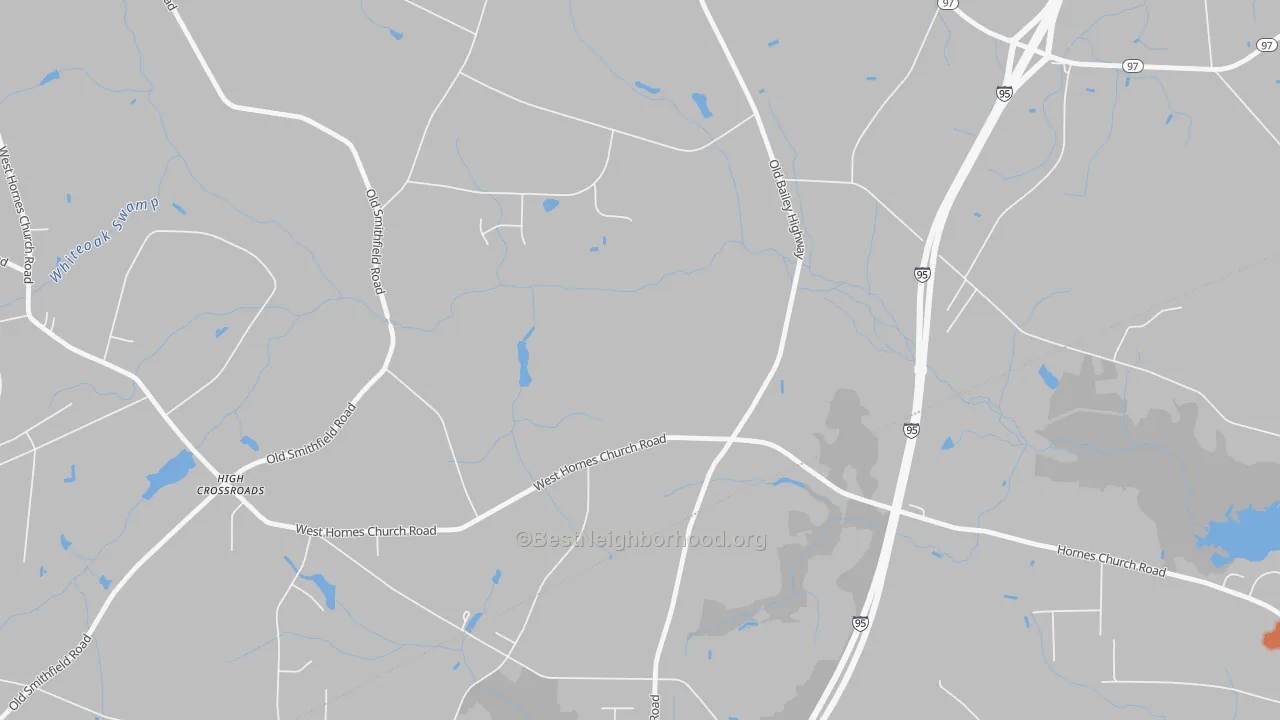 Bike Grade map of Lamm, NC