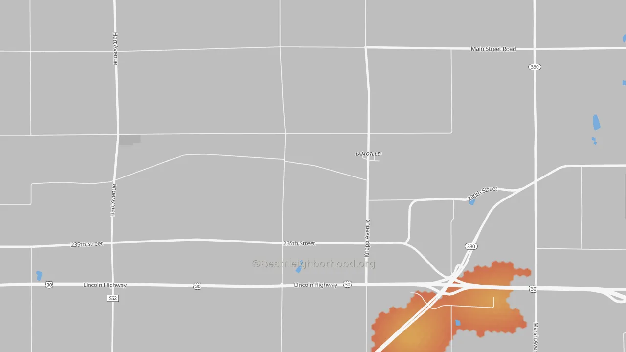 Bike Grade map of LaMoille, IA