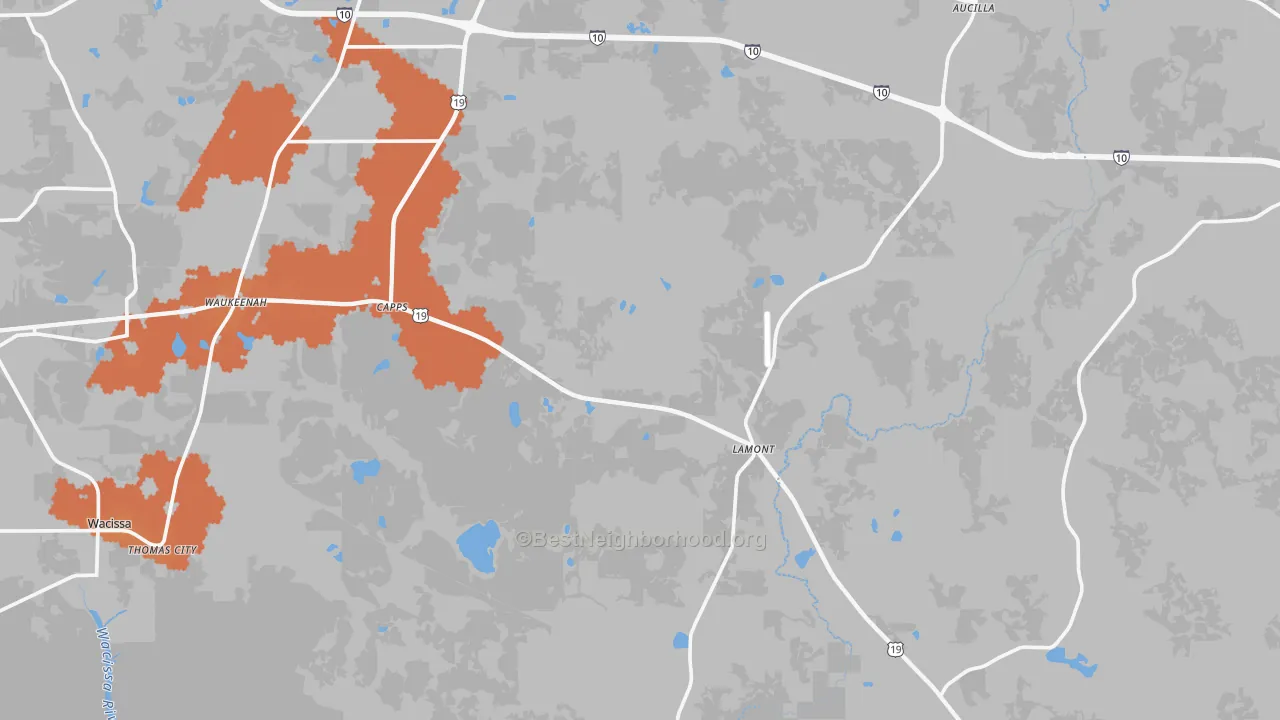 Bike Grade map of Lamont, FL