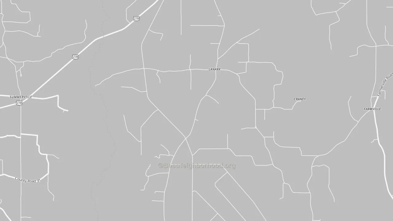 Bike Grade map of Lanark, AR