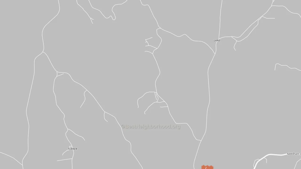 Bike Grade map of Land, AL