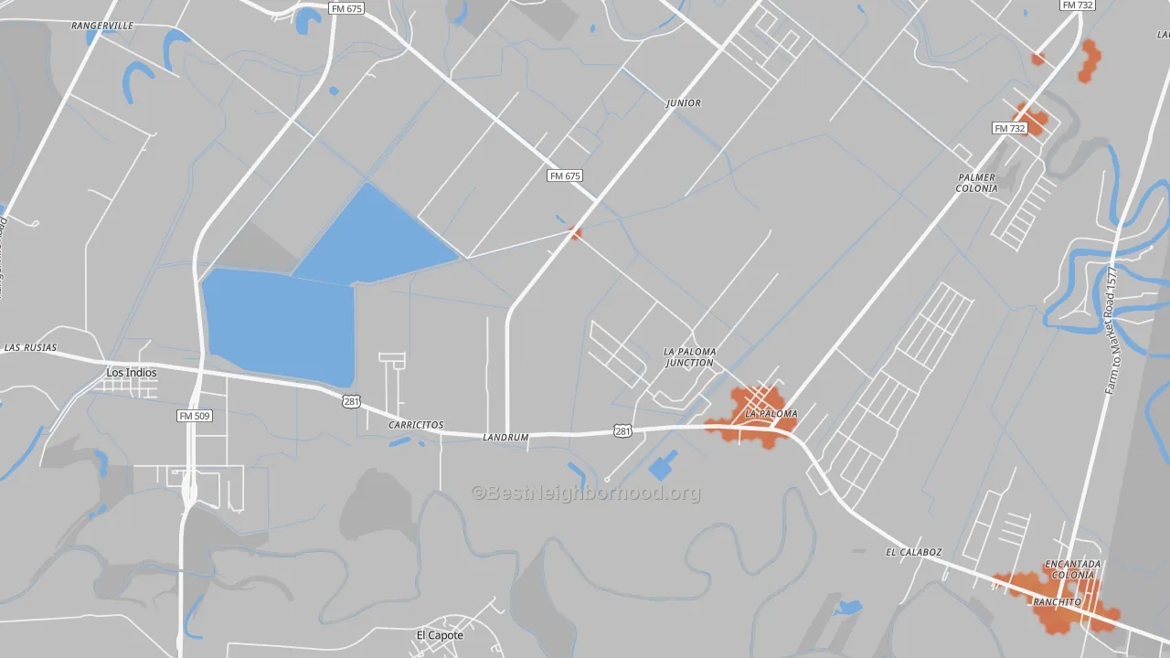 Bike Grade map of Landrum, TX
