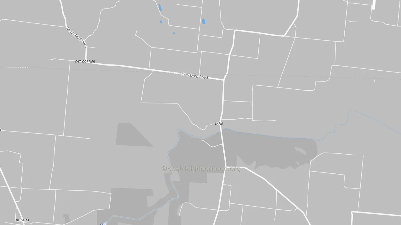 Bike Grade map of Lane, TN
