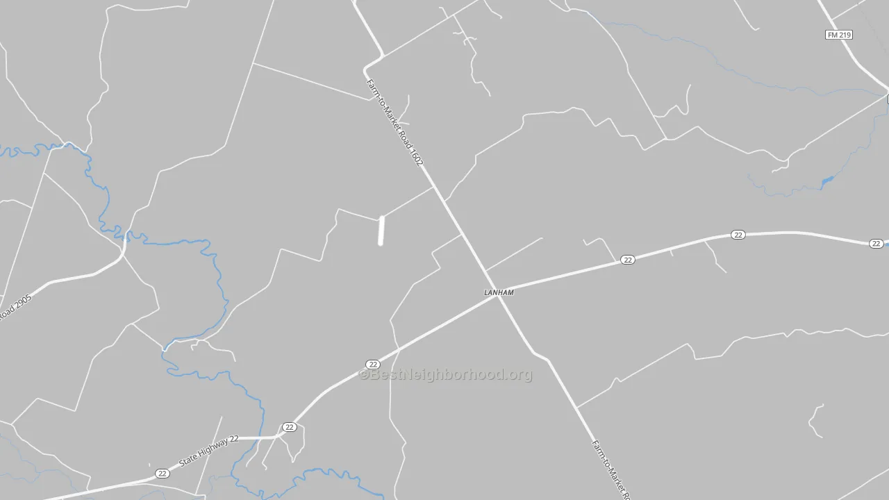 Bike Grade map of Lanham, TX