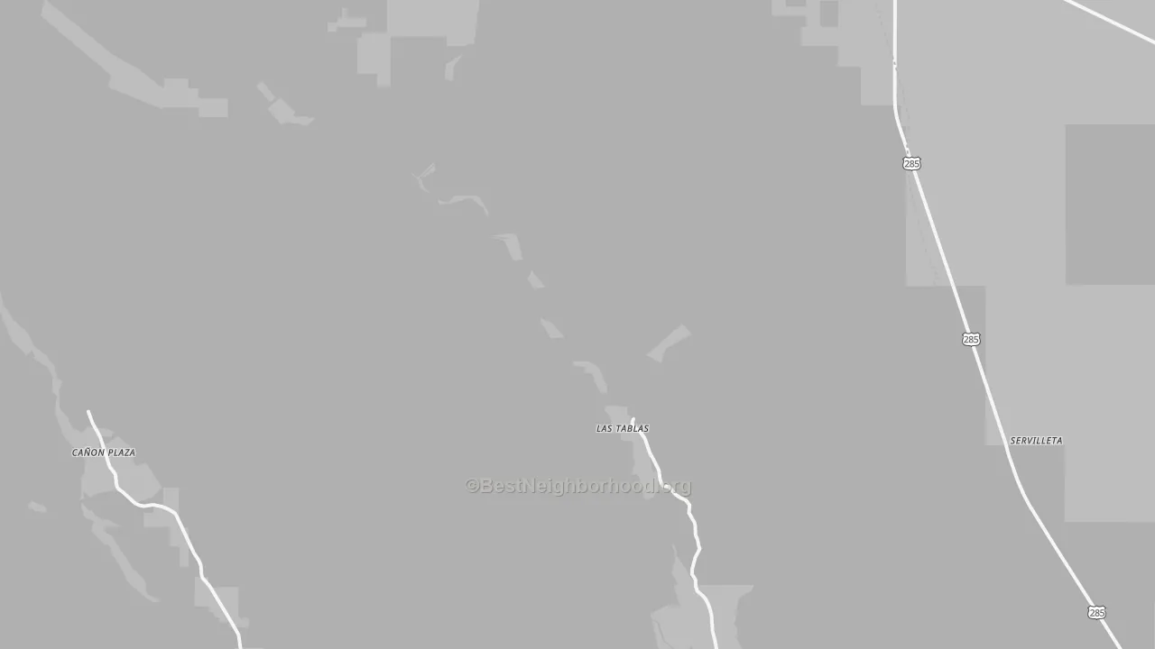 Bike Grade map of Las Tablas, NM