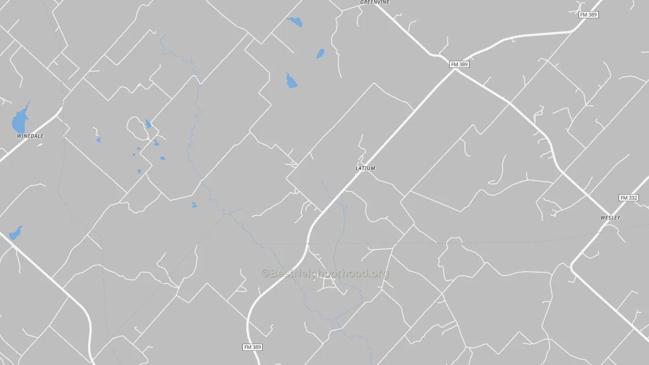 Bike Grade map of Latium, TX