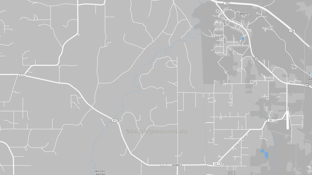 Bike Grade map of Latonia, MS