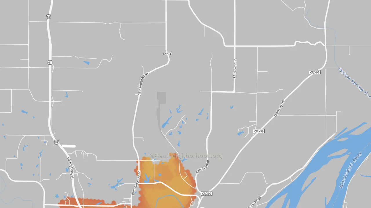 Bike Grade map of Latty, IA