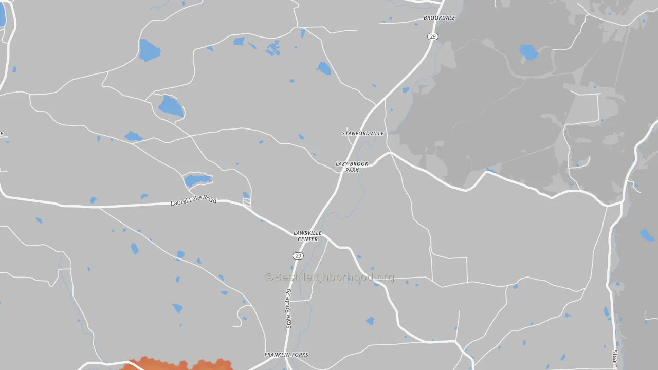Bike Grade map of Lawsville Center, PA