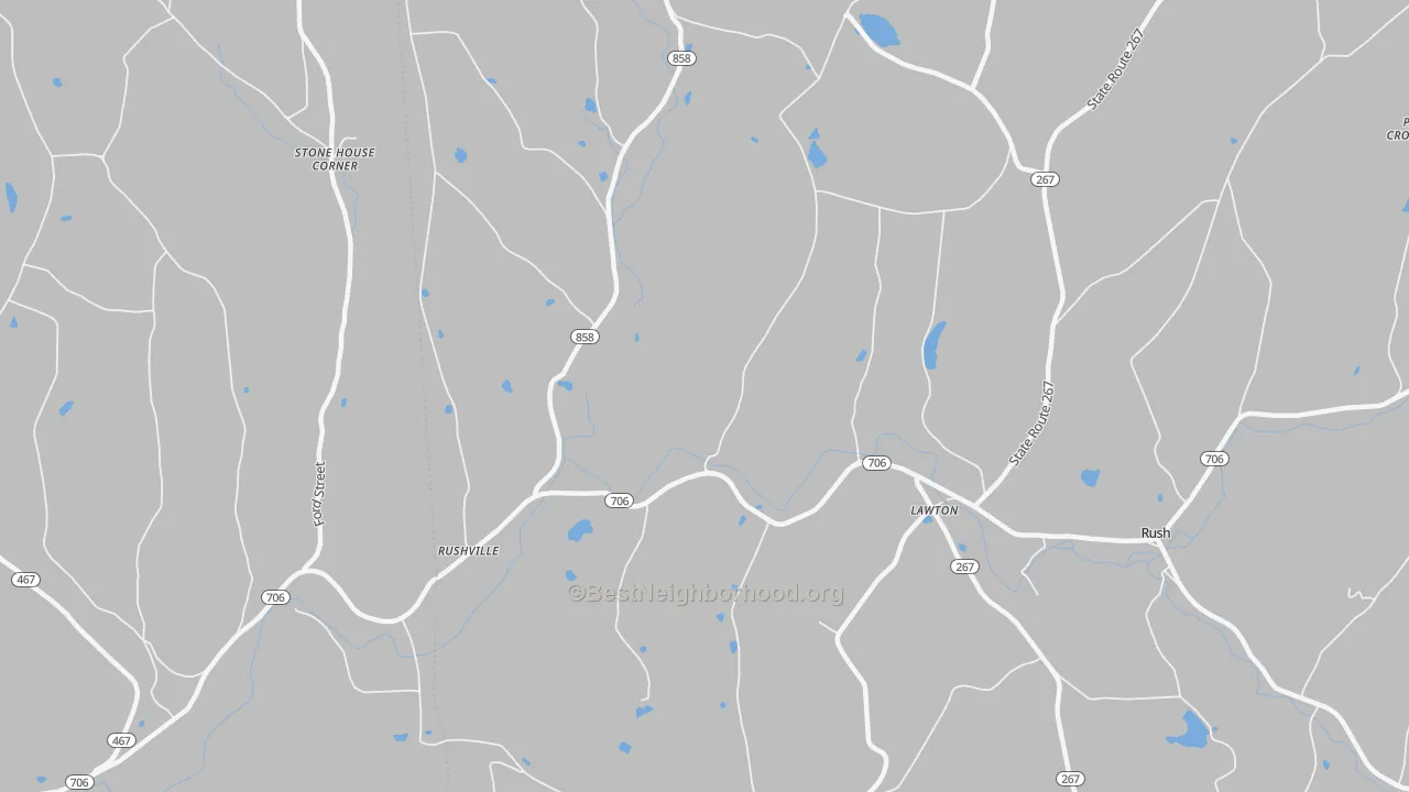 Bike Grade map of Lawton, PA