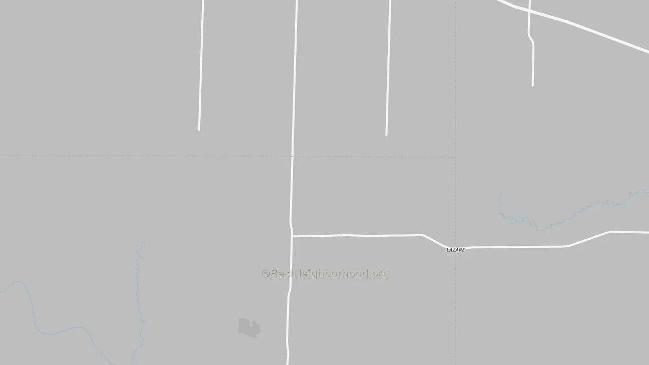 Bike Grade map of Lazare, TX