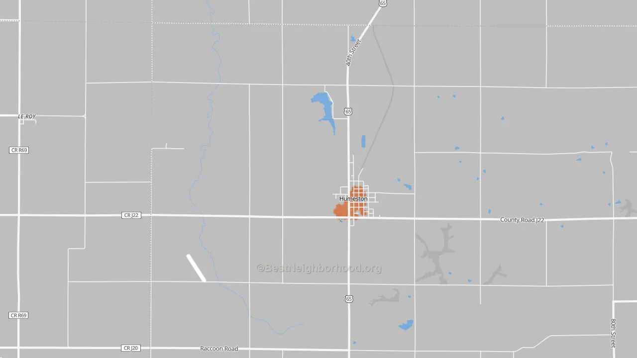 Bike Grade map of Le Roy, IA