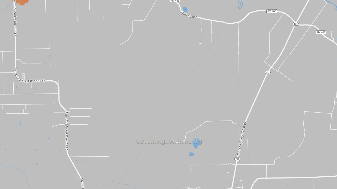 Bike Grade map of Leesville, TX