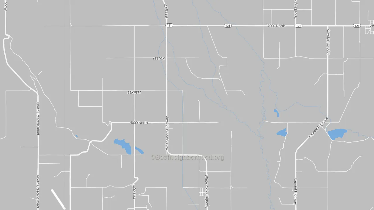 Bike Grade map of Leeton, UT