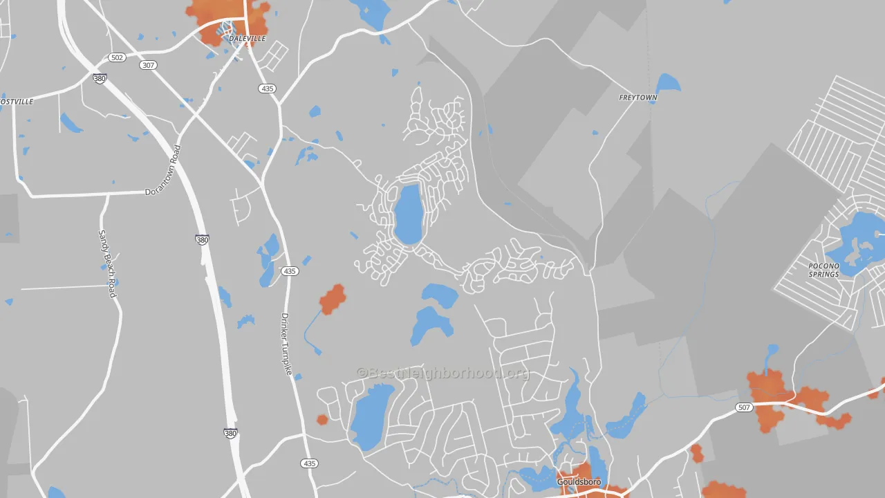 Bike Grade map of Lehigh, PA