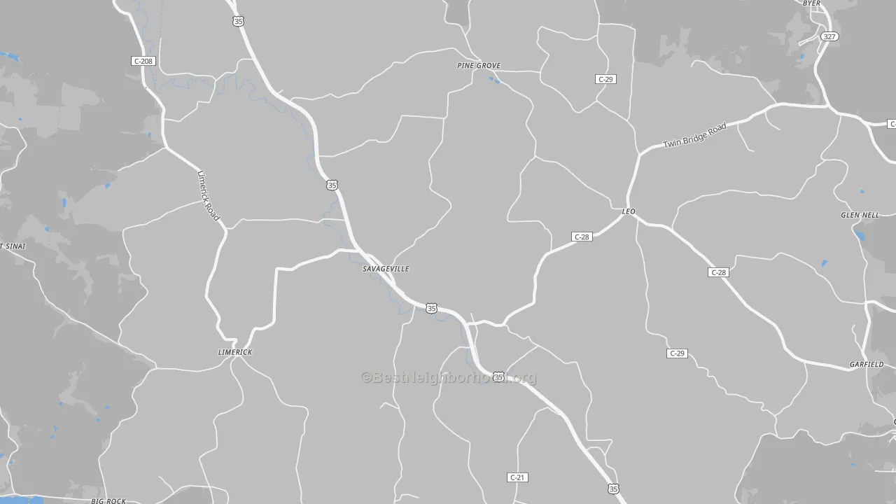 Bike Grade map of Leo, OH