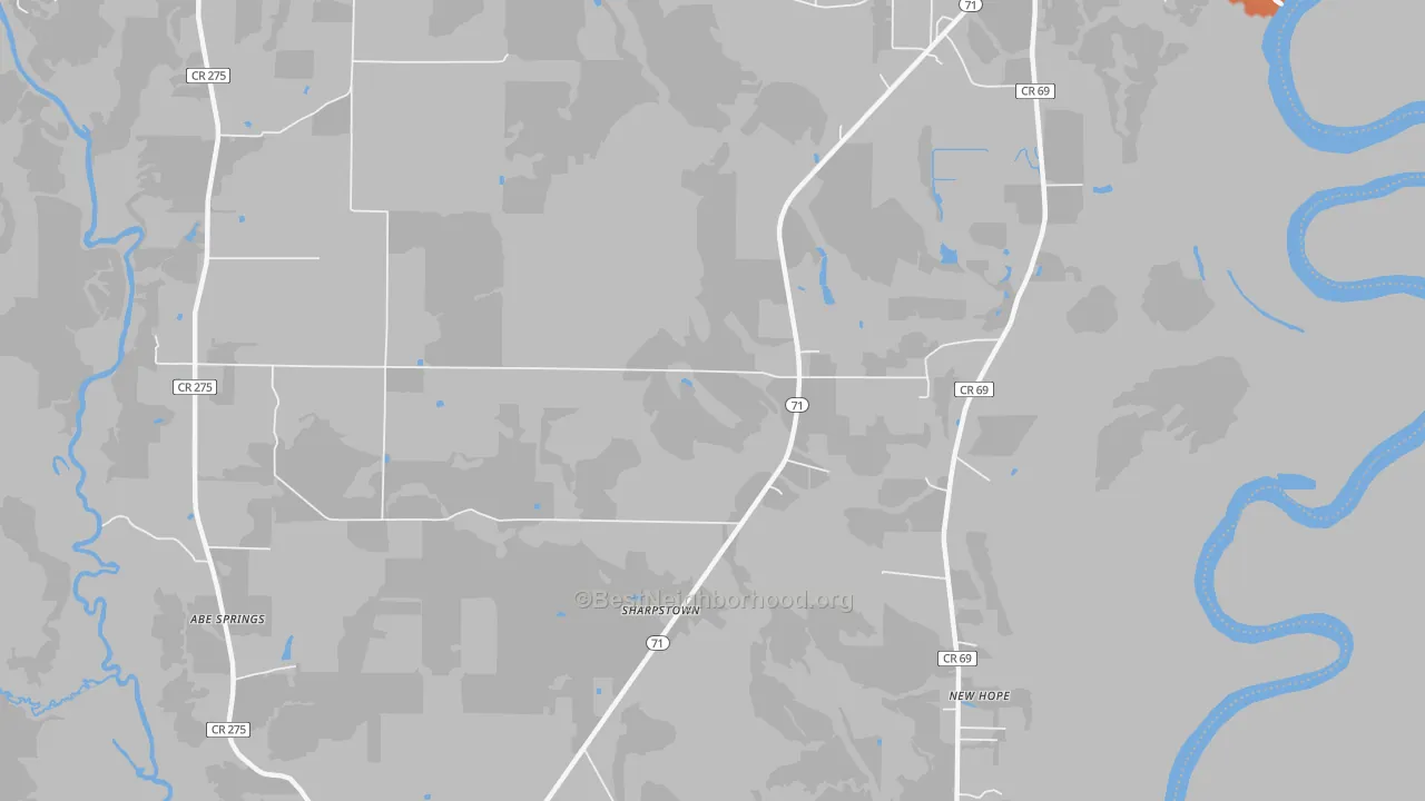 Bike Grade map of Leonards, FL
