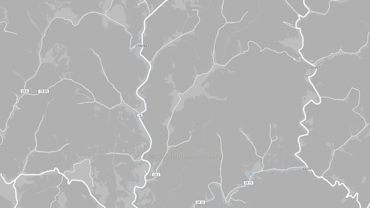 Bike Grade map of Leopold, WV