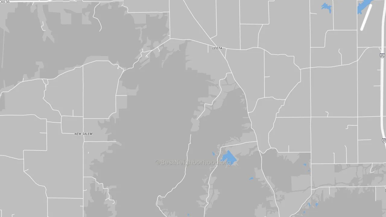 Bike Grade map of Leota, IN