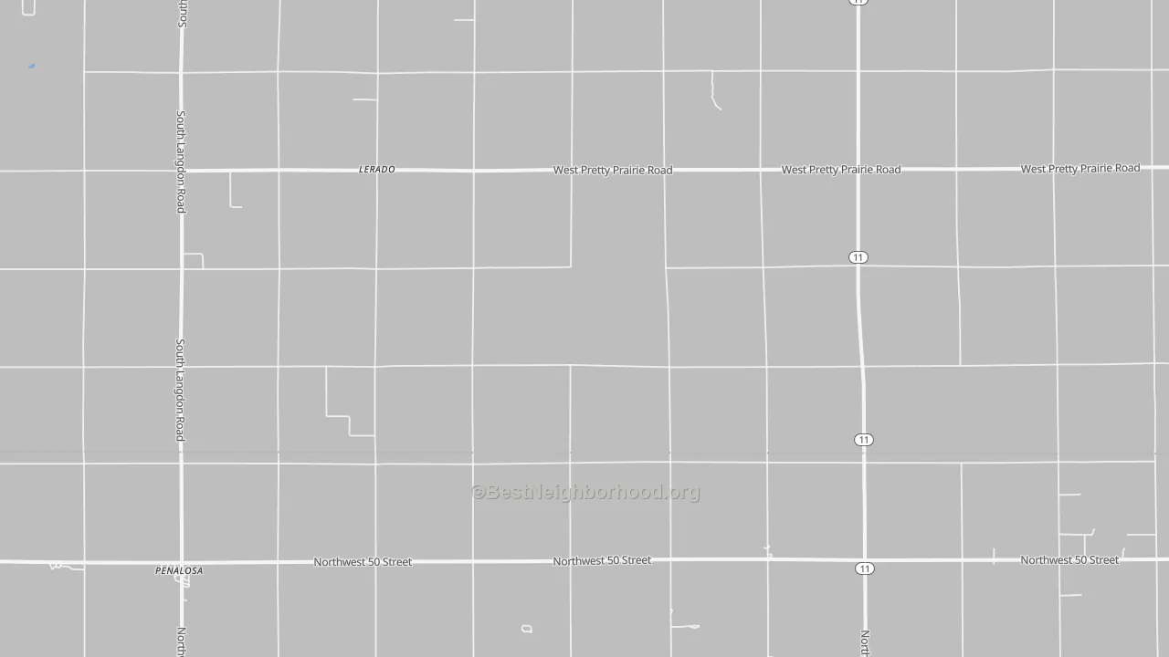Bike Grade map of Lerado, KS