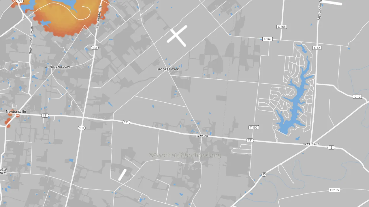 Bike Grade map of Lerado, OH