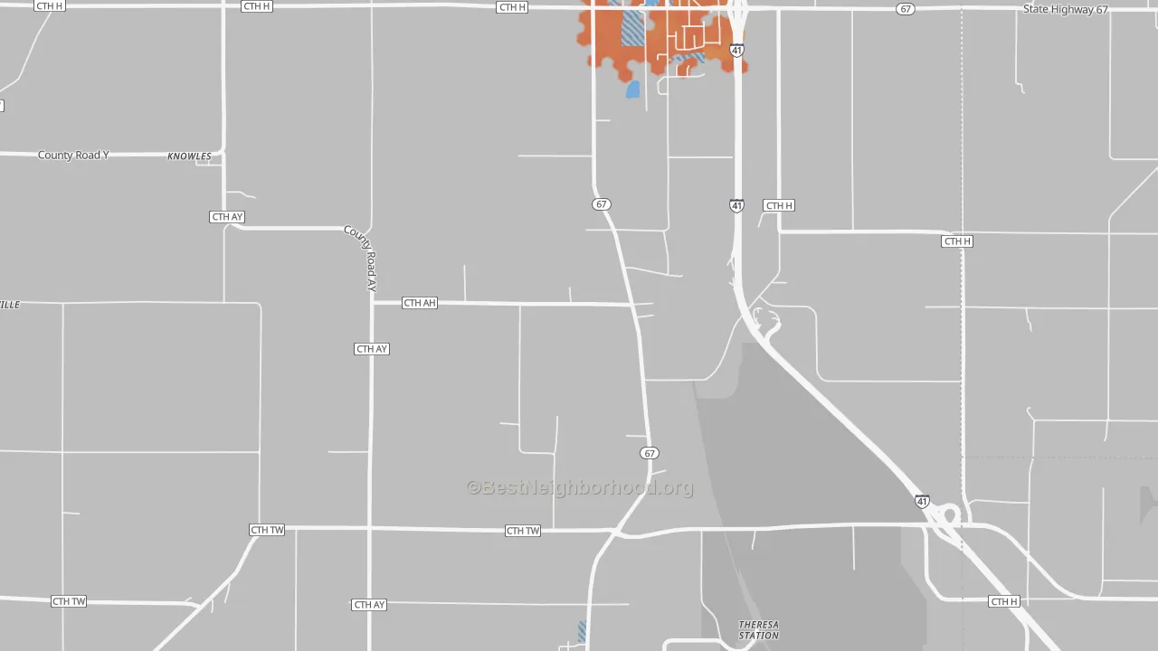 Bike Grade map of LeRoy, WI