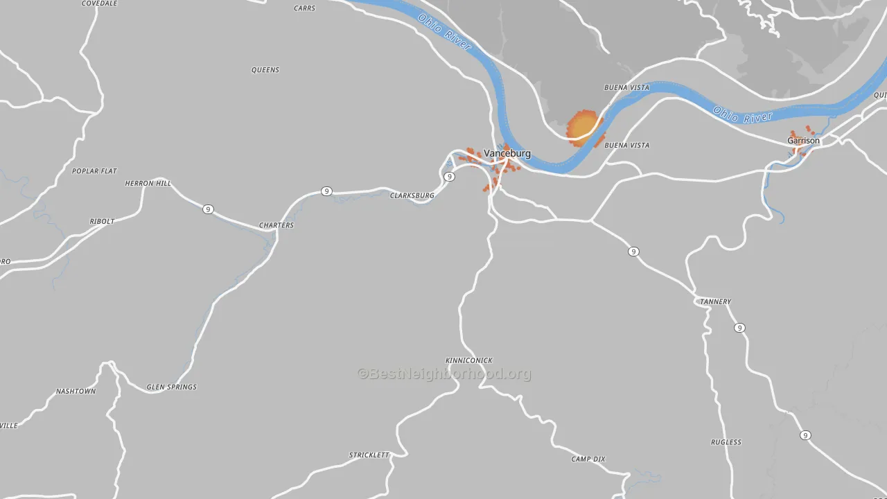 Bike Grade map of Lewis County, KY