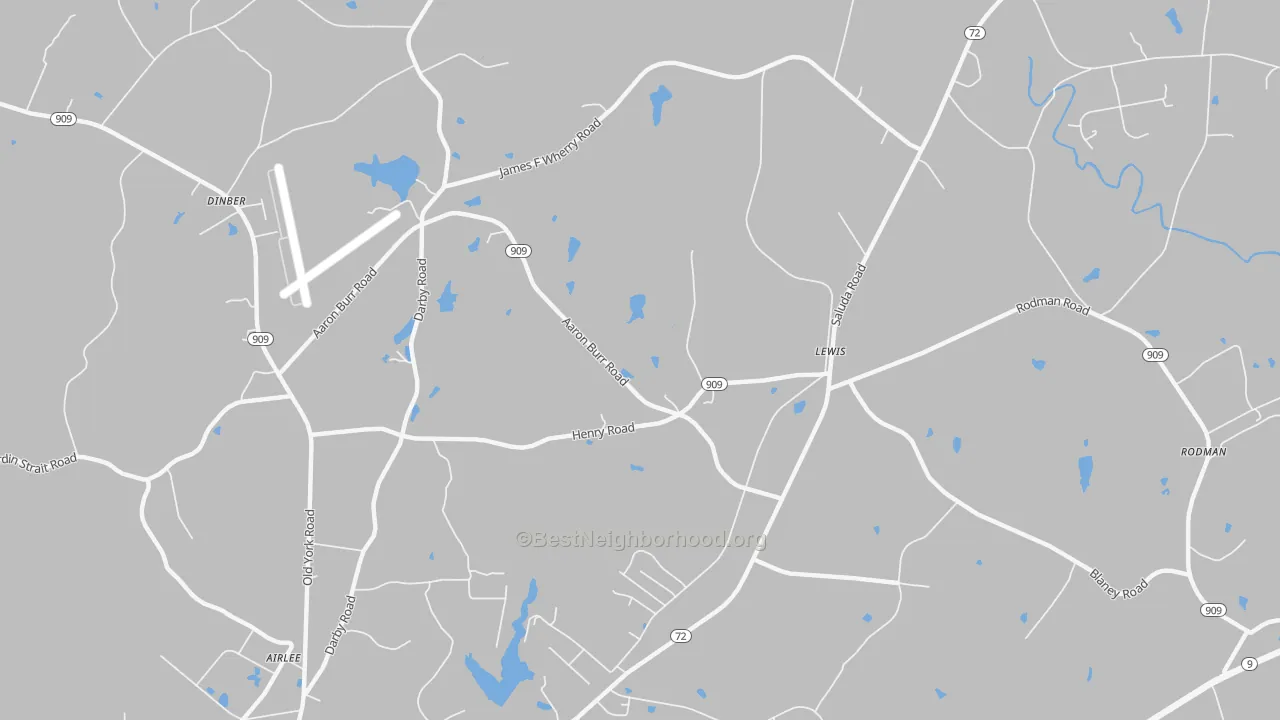 Bike Grade map of Lewis, SC