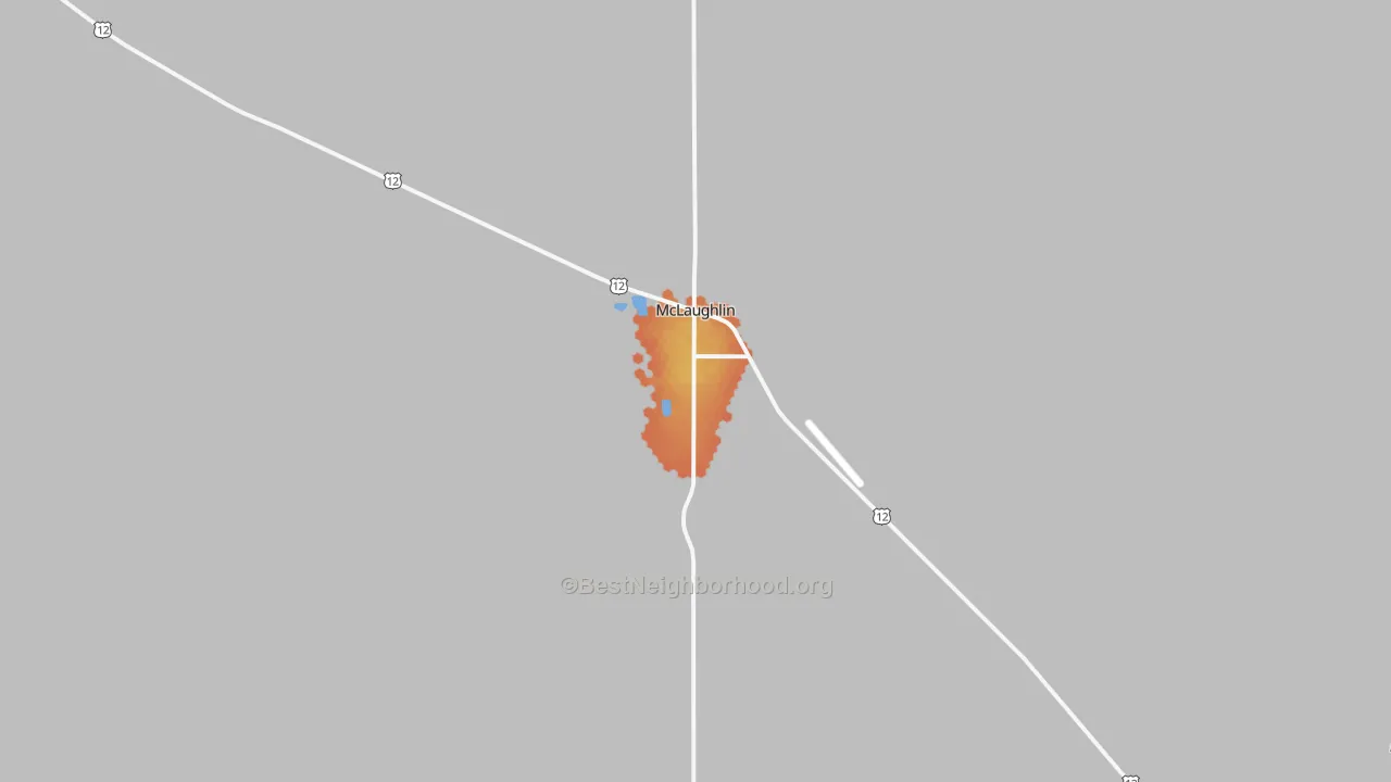 Bike Grade map of Liberty, SD