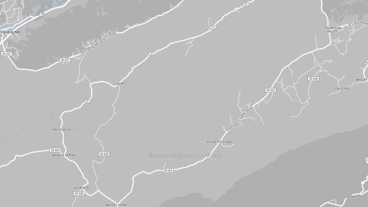 Bike Grade map of Liberty, VA