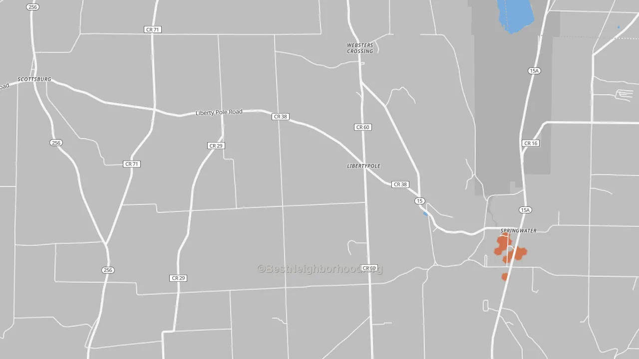Bike Grade map of Libertypole, NY