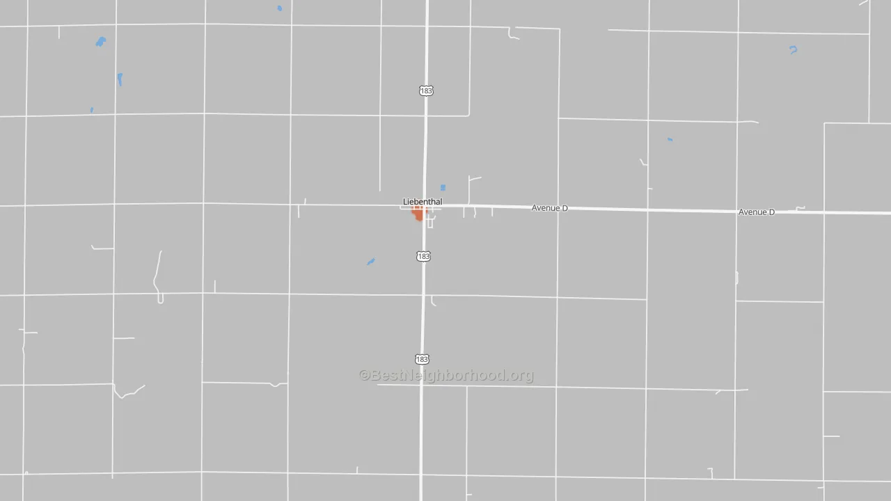 Bike Grade map of Liebenthal, KS