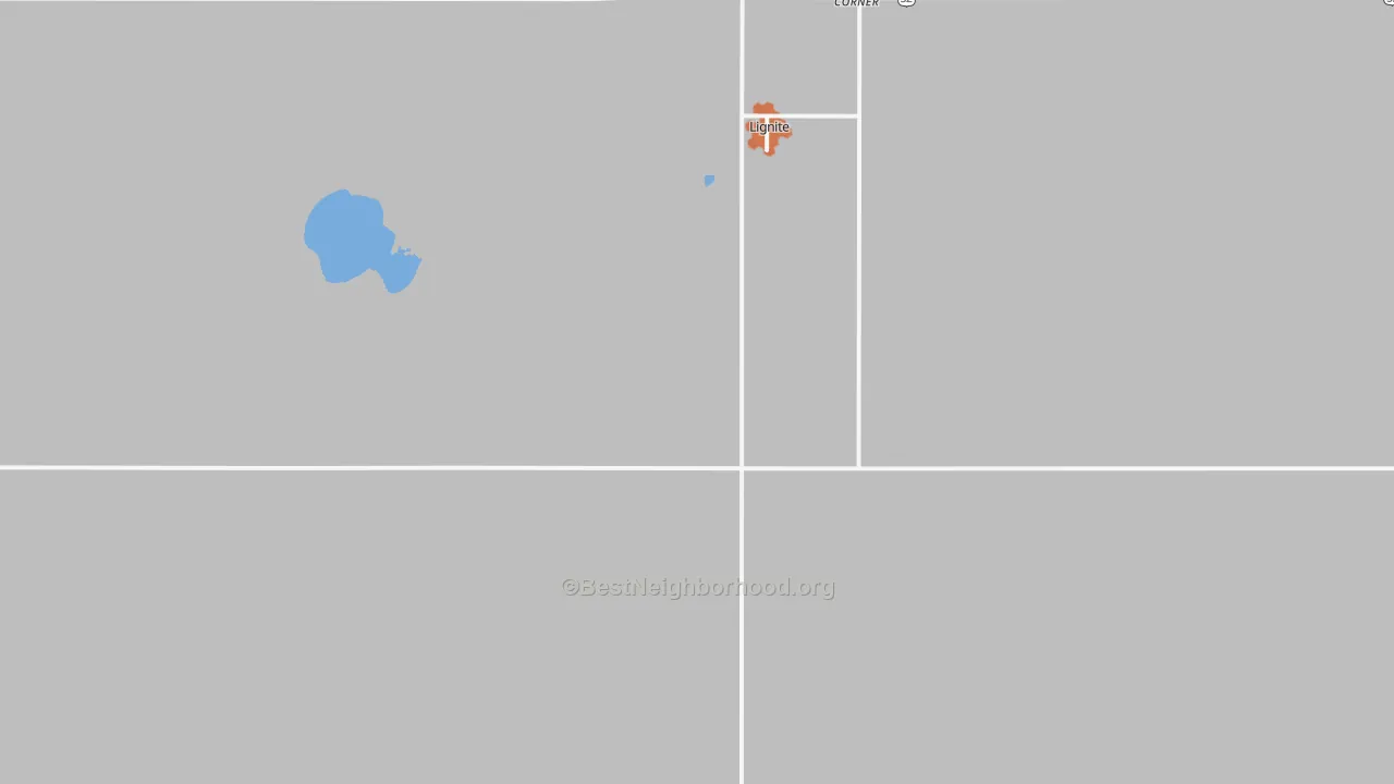 Bike Grade map of Lignite, ND