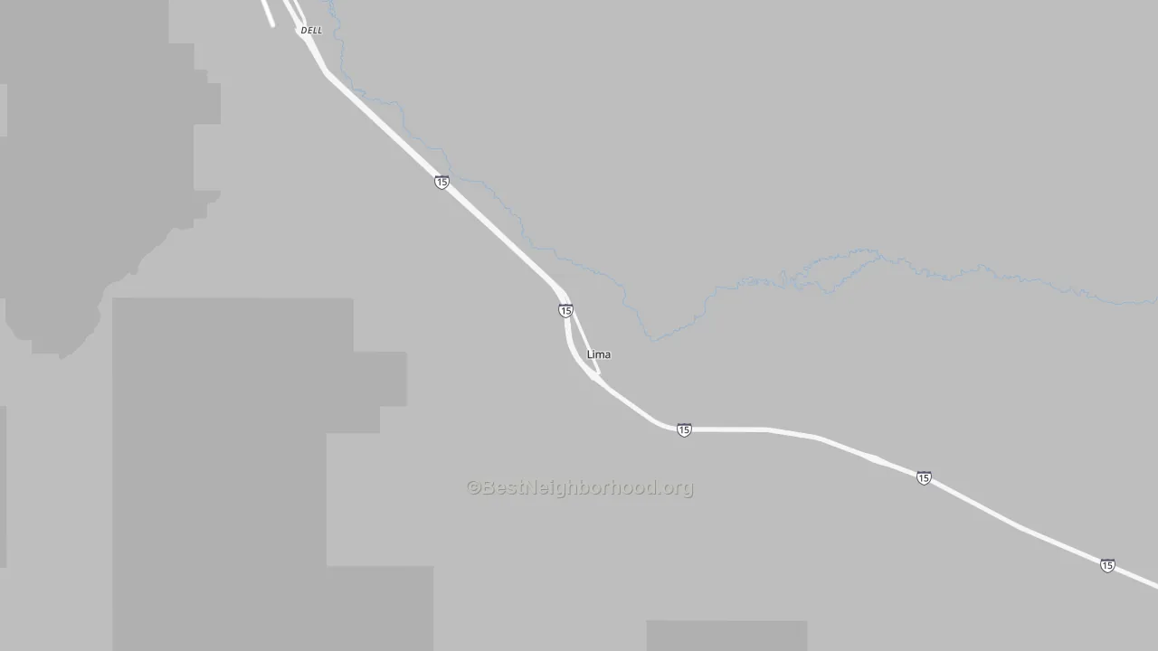 Bike Grade map of Lima, MT