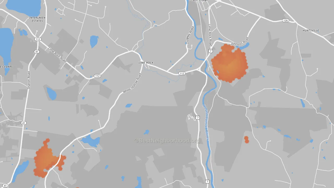 Bike Grade map of Lime Rock, CT