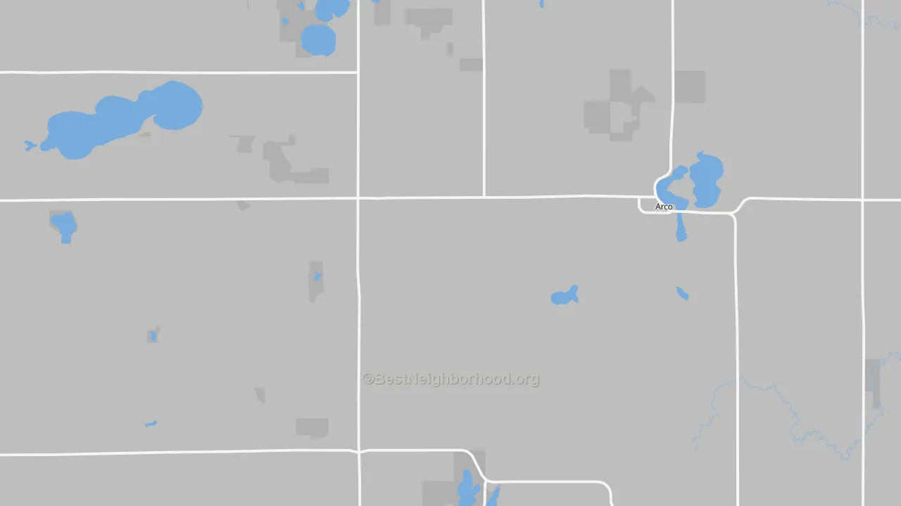 Bike Grade map of Lincoln County, MN
