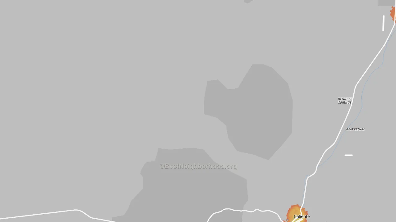 Bike Grade map of Lincoln County, NV