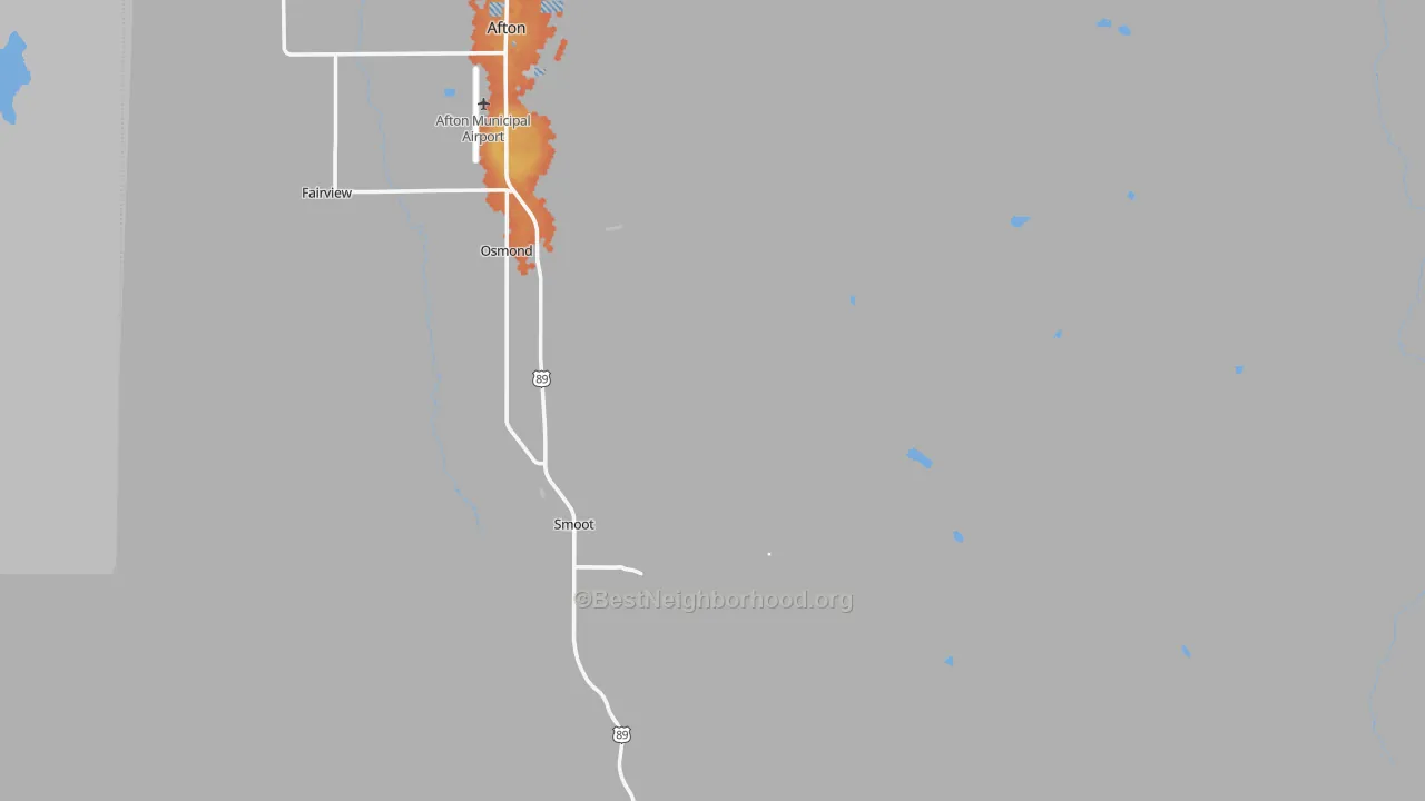 Bike Grade map of Lincoln County, WY