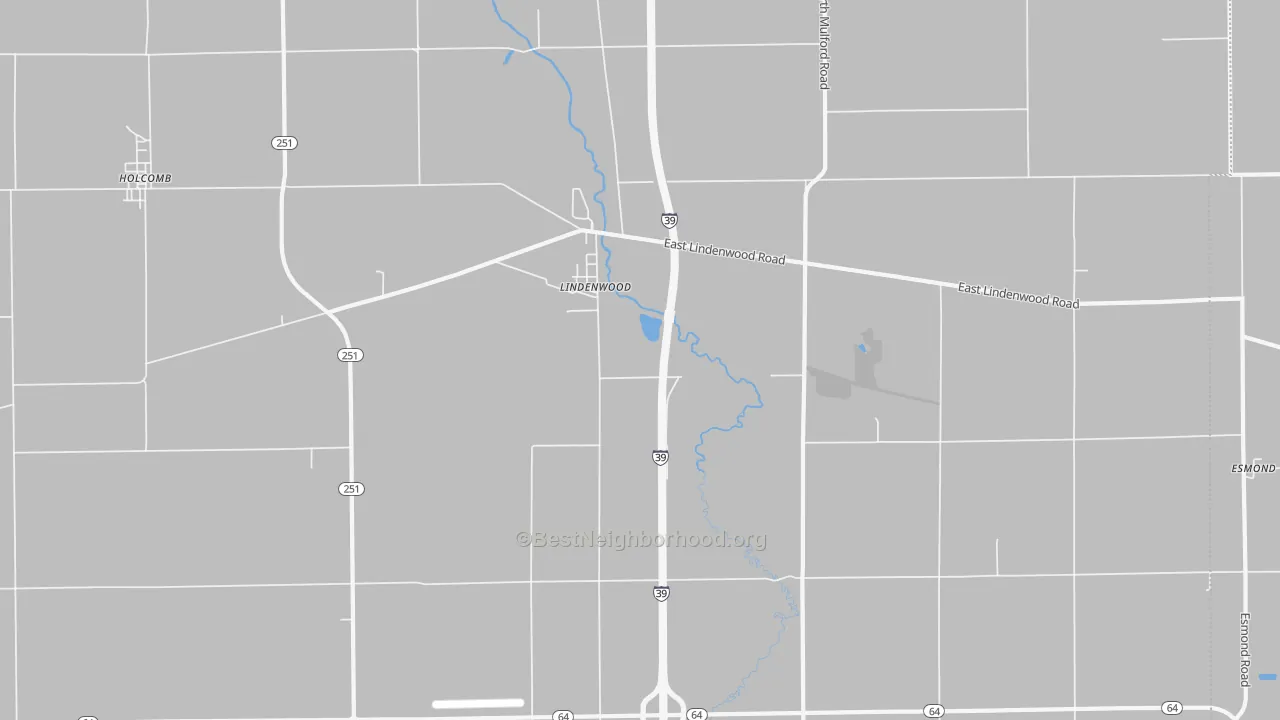 Bike Grade map of Lindenwood, IL