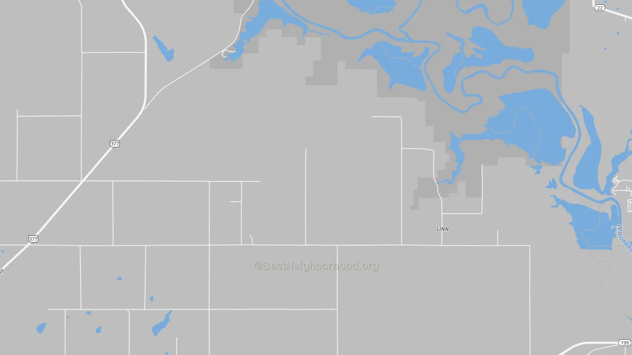 Bike Grade map of Linn, OK