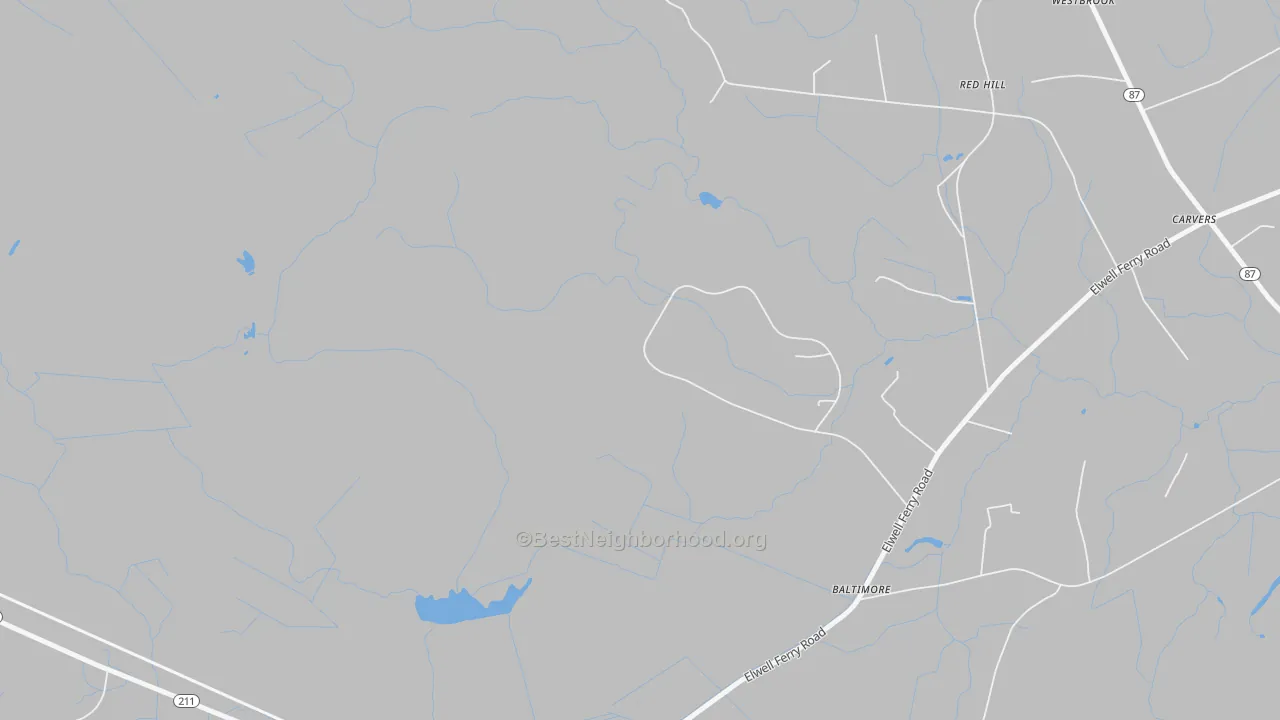 Bike Grade map of Lisbon, NC