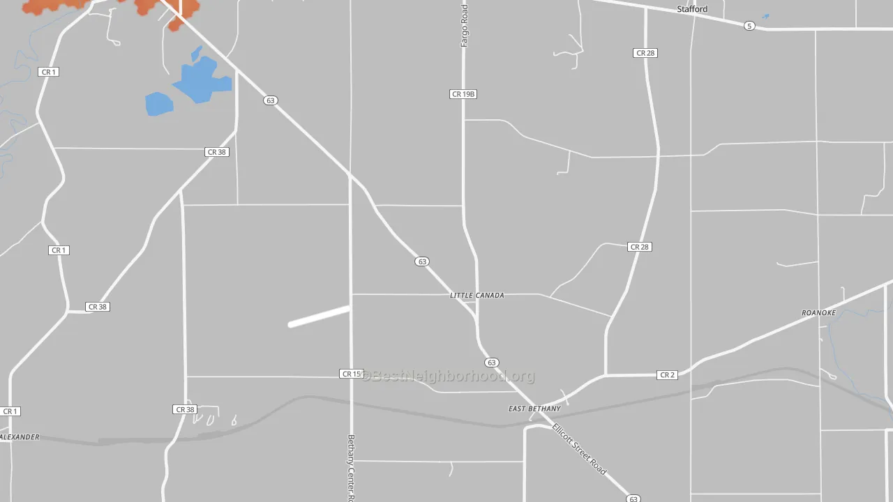 Bike Grade map of Little Canada, NY