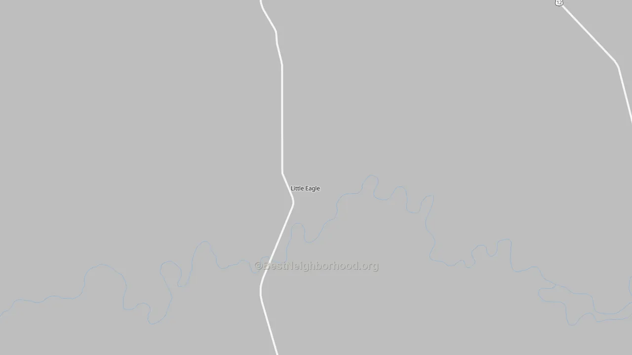 Bike Grade map of Little Eagle, SD
