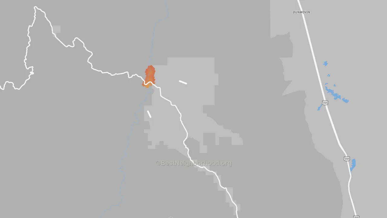 Bike Grade map of Little Lake, CA