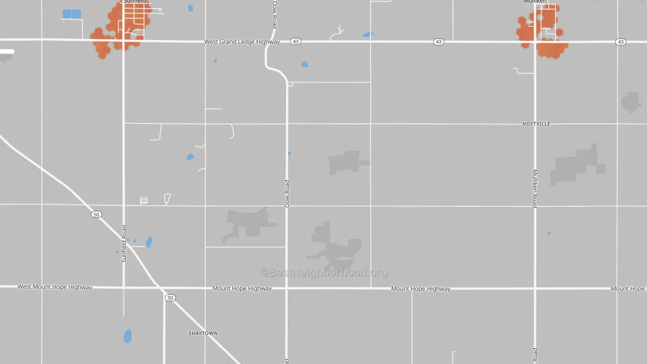 Bike Grade map of Little Venice, MI