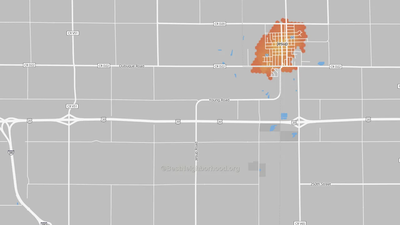 Bike Grade map of Littleton, IA