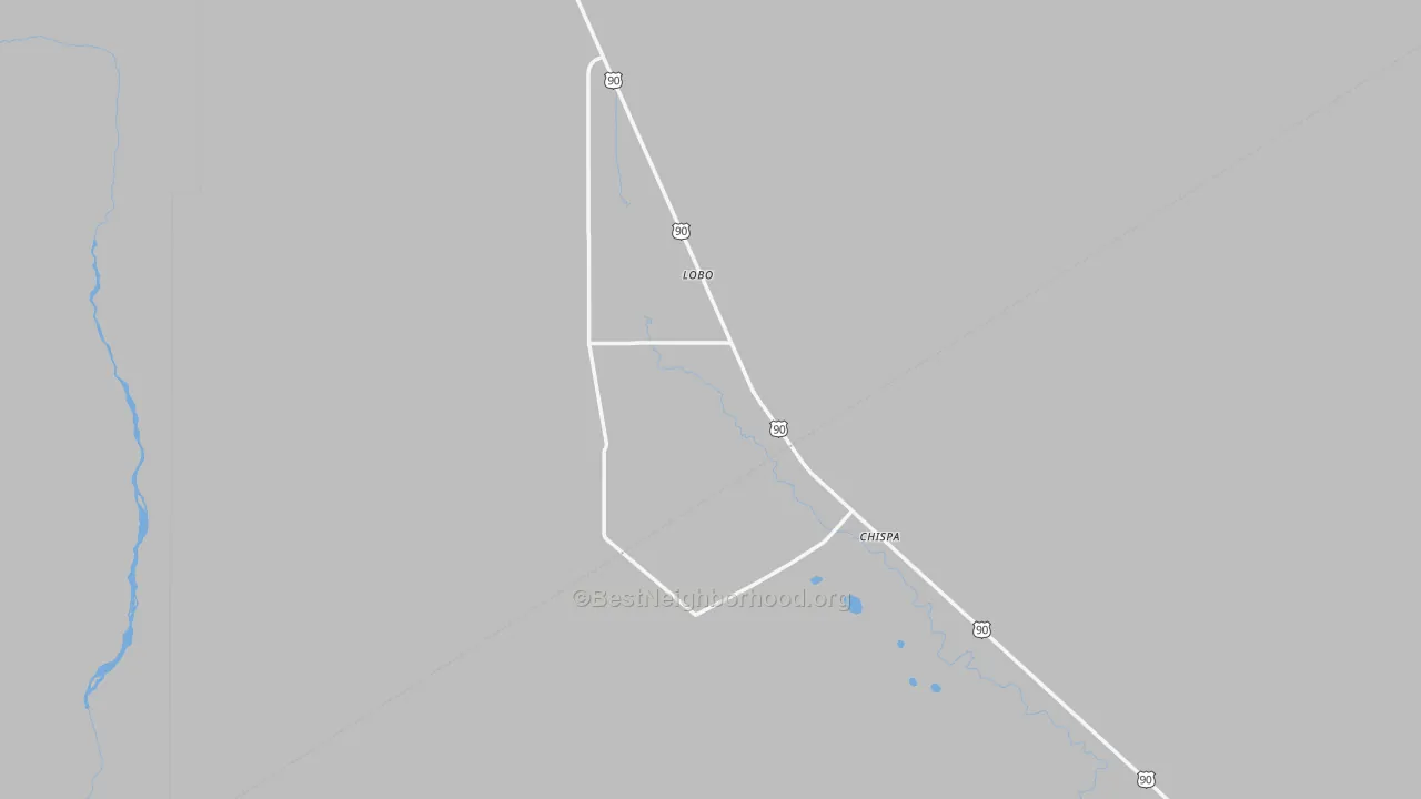 Bike Grade map of Lobo, TX