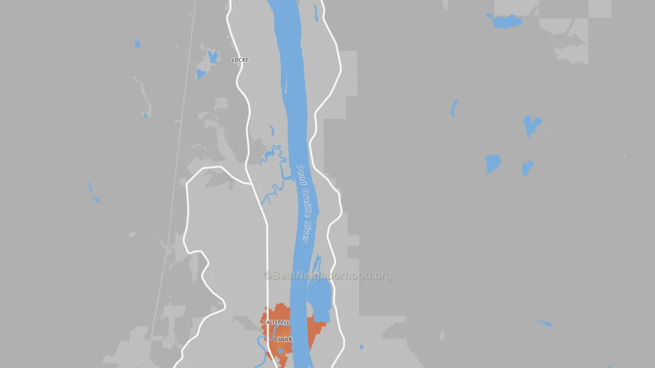 Bike Grade map of Locke, WA