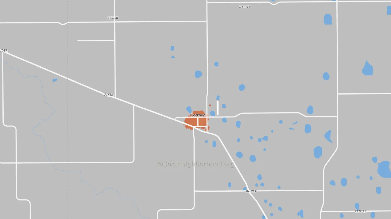 Bike Grade map of Lockney, TX